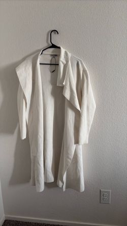 White long cardigan