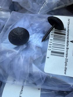 3/4 inch Clavos hammered-matte bronze asking $20 for each pack of 25pcs