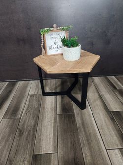 Side Table/ Accent Table Teak (In Box Assembled)