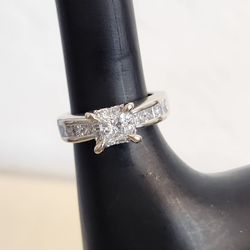 White Gold Diamond Engagement Ring