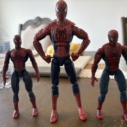 Toybiz Spider-Man 1 & 2 & Spider-Man 360 unleashed Tobey Maguire