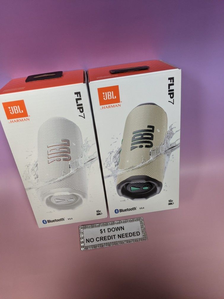 Jbl Flip 7 Bluetooth Speaker New - Pay $1 today and pay the rest later -