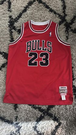 Vintage Mitchell & Ness Stats Jersey 6x MVP 91-98 Bulls Michael Jordan #23