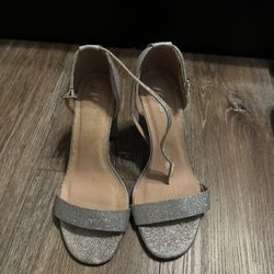 Silver Size 7 Heels