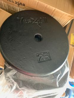Set of 25 lb. Standard Size Plates 1”