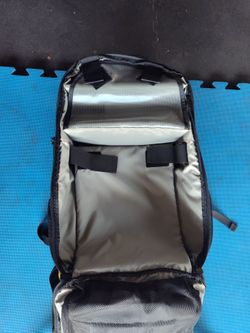 $20 firm, yes, it's available. Camera and drone backpack, excellent condition, 23 in H, 16.5 W, 8 in deep. Corporate brand. Excellent condition