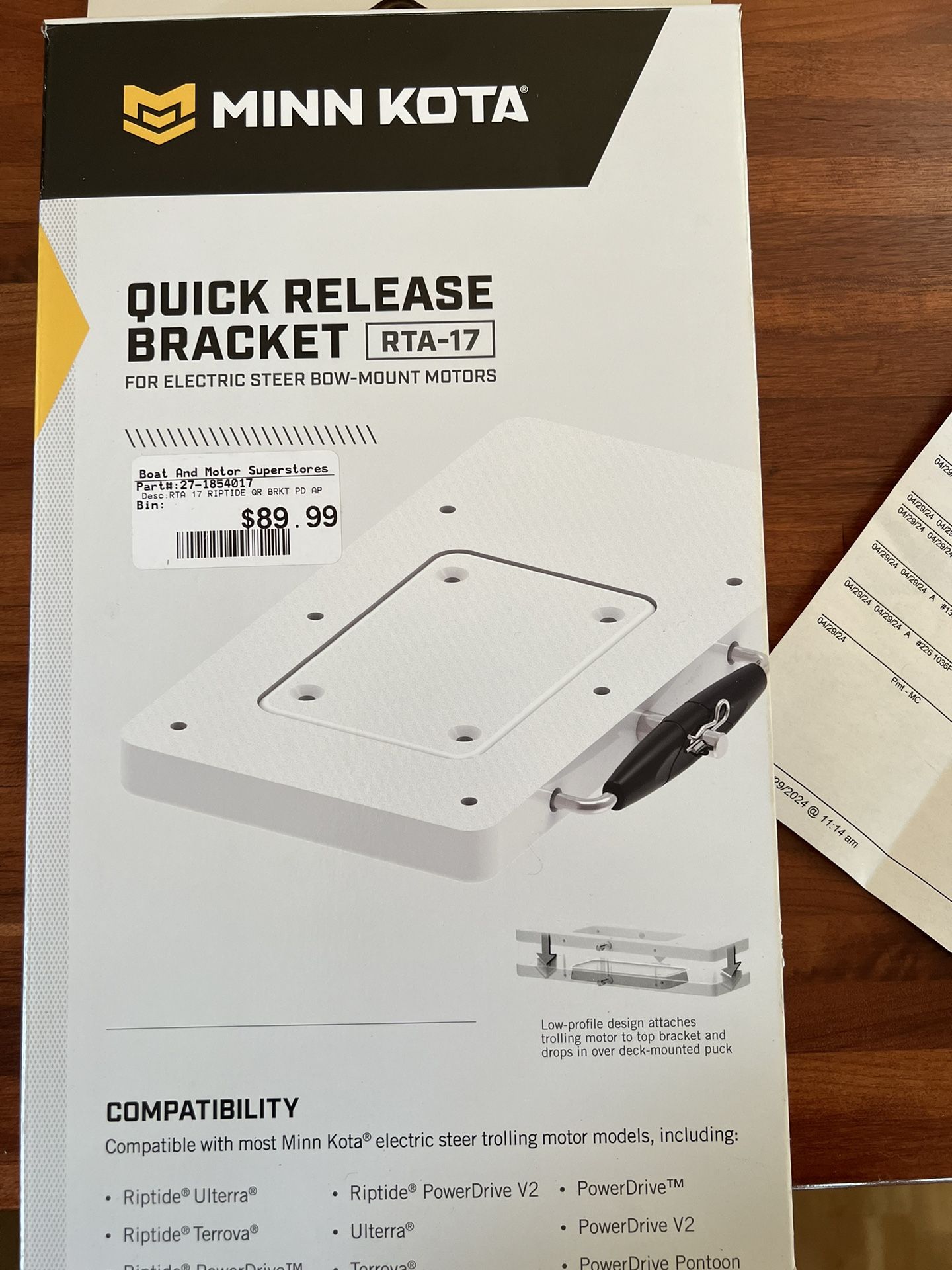 Minn Kota Quick Release Bracket