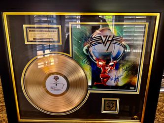 Van Halen Autograph COA Gold 5150 Award