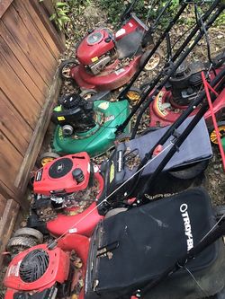 Picking Up Broken Outdoor Power Equipment