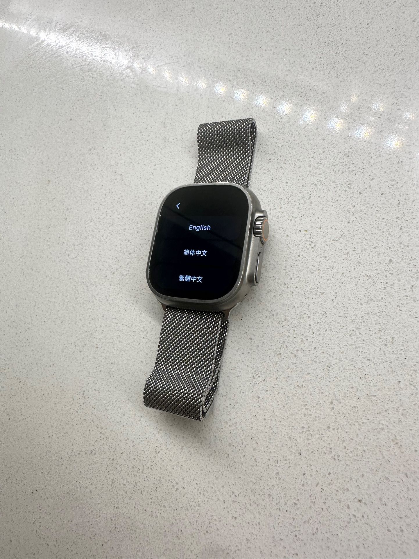 Apple Watch Ultra (49mm Titanium) with titanium band