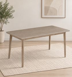 Modern 63” Rectangular Dining Table – Minimalist Wood Kitchen & Dining Table for 4–6 People