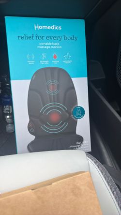 Homedics NEW Vibration & Heat Massage Pad For Car & Home 