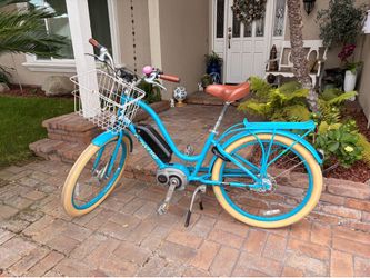 🚲 Turquoise Electra Townie Go! Electric Beach Cruiser – Bosch Motor – Super Cute & Comfortable! 🌴