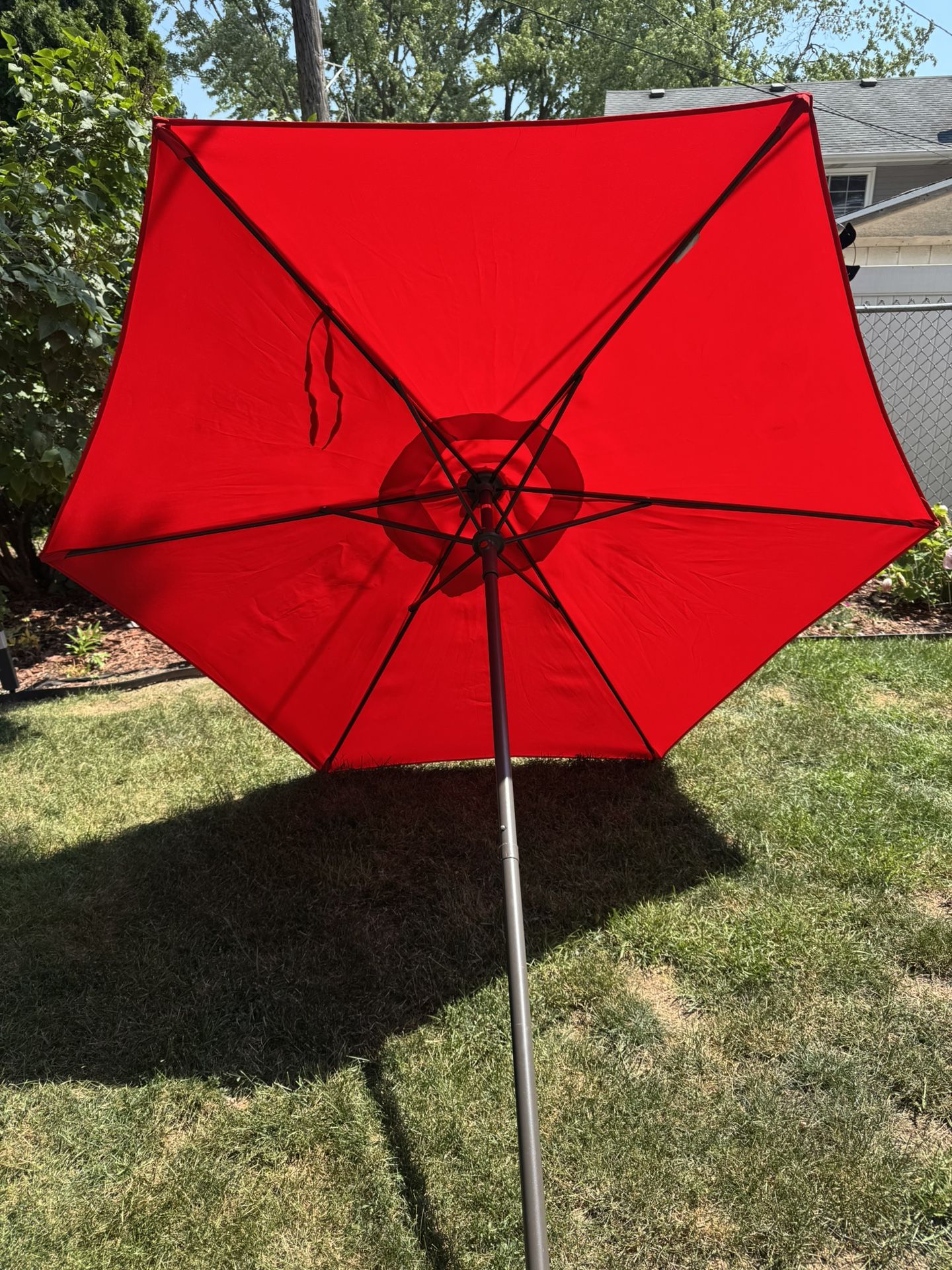 Outdoor Patio Umbrella 7.5 ft. In Ruby Red