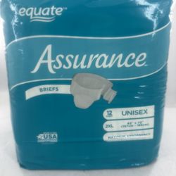 Equate Assurance Briefs - 12 Count Unisex 