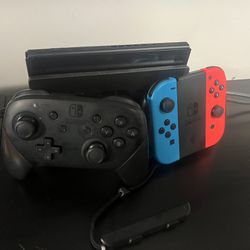 Nintendo switch With Official pro Controller