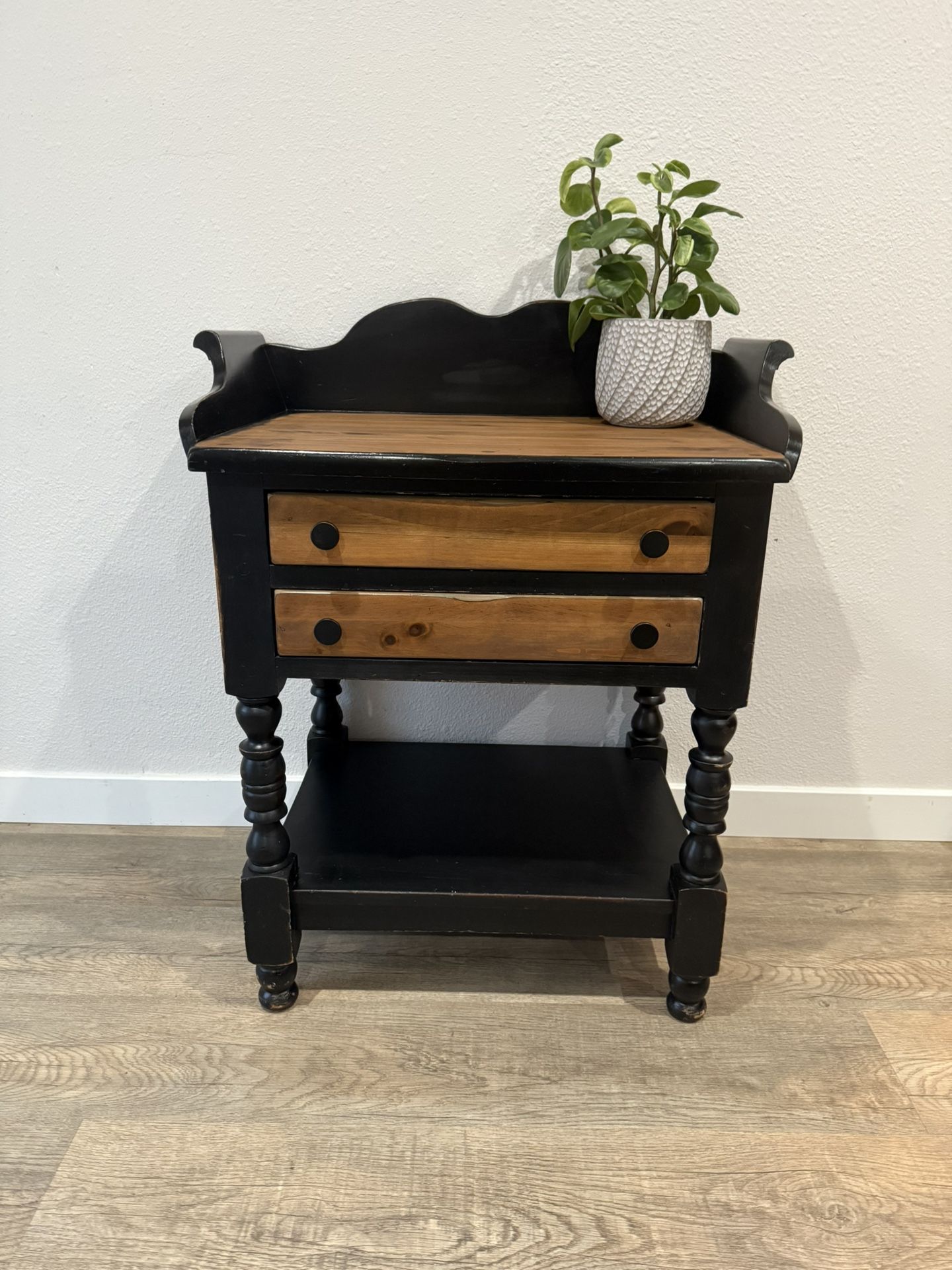 DREAMY nightstand - side table - two drawers - one shelf - pine - country core - delivery available
