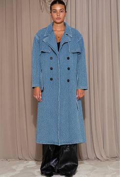 Denim Trench Coat 🩵