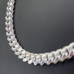 925 Silver 24” Beveled Curb Cuban 6.3mm 60.20grams 144740 2