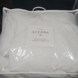 Sferra Arcadia duvet down alternative medium weight full Queen