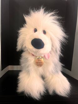 DISNEY LARGE MAX DOGGIE FRIM THE LITTLE MERMAID!   15 INCHES OF FLUFFINESS IN LIKE NEW CONDITION - EXCLUSIVELY FOR MACY’s !!