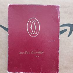 CARTIER Purse Wallet Leather - Card, Coins Holder Vintage in Burgundy Excellent Condition