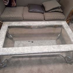 Coffee table and end tables $60