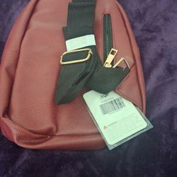 Crossbody Sling & Glitter Make-Up Bag