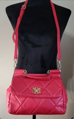Badgley Mischka Red Crossbody Purse
