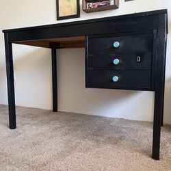 Wood Desk w/ Drawers