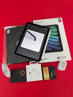 Apple Ipad Mini 6th Generation (8.3” Retina/2021) 64GB with stylus pen, case & Accessories (256GB $399)