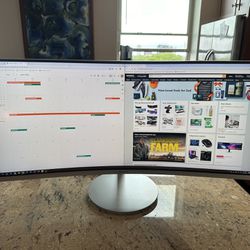 34” LED Curved Samsung Monitor 