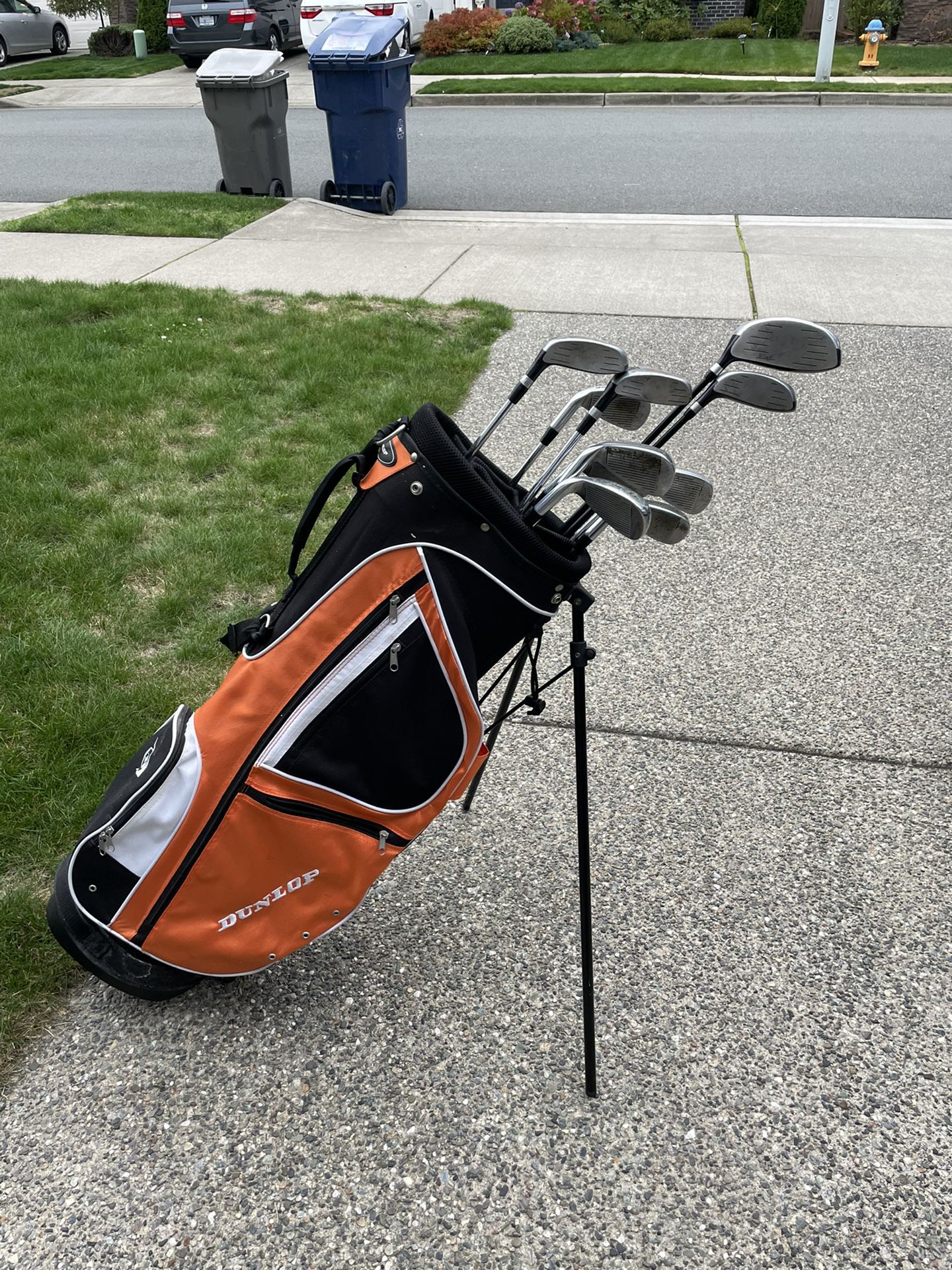 Clubs and Golf Bag
