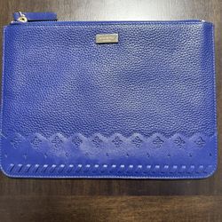 Kate Spade Gia Clutch/Cosmetic Pouch Navy Blue New