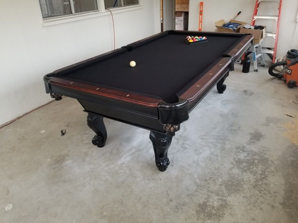 8ft 3 piece slate Pooltable