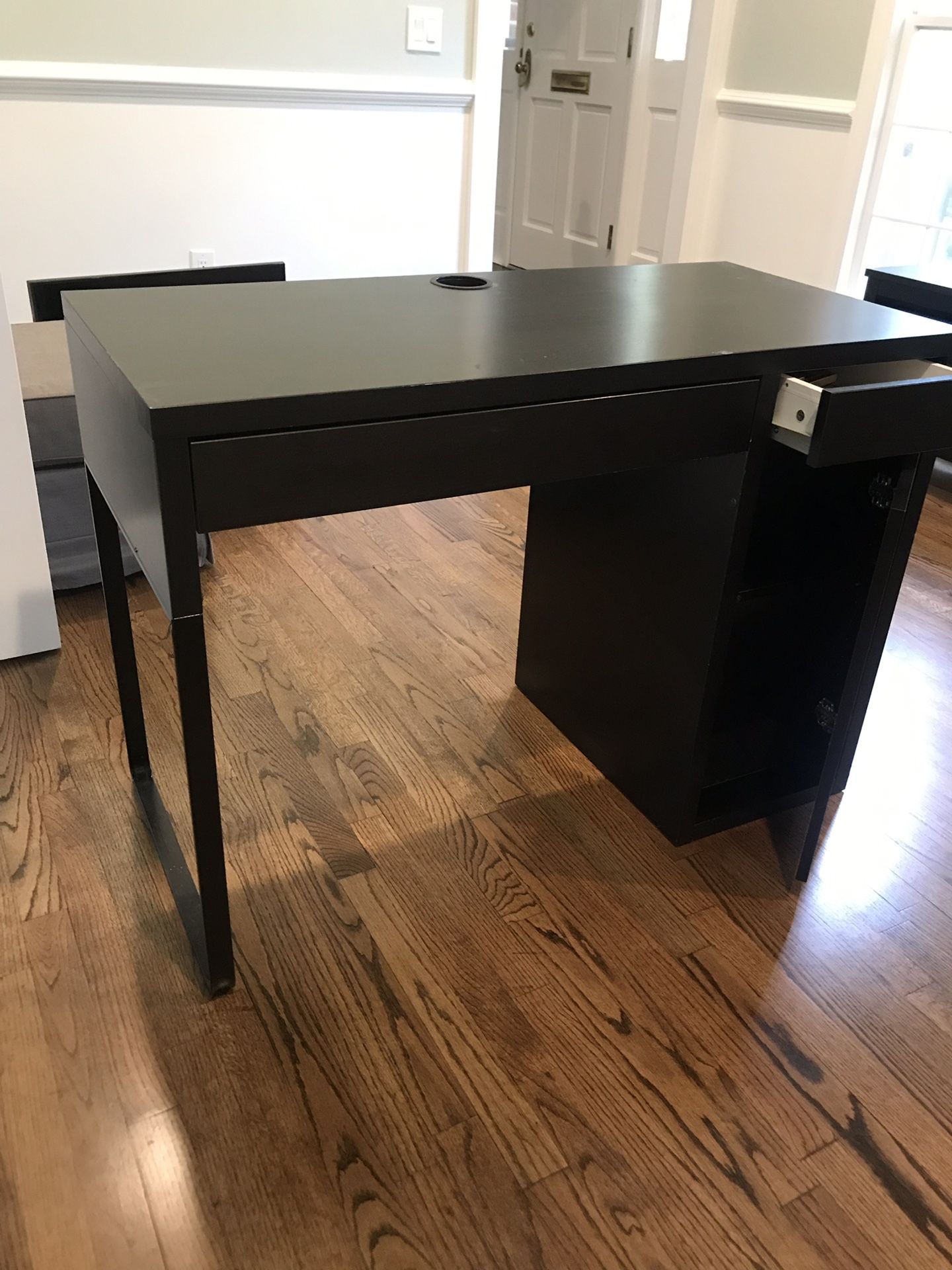 Black desk