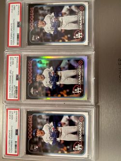 2024 Topps Yoshinobu Yamamoto PSA Graded Rookie Card Lot
