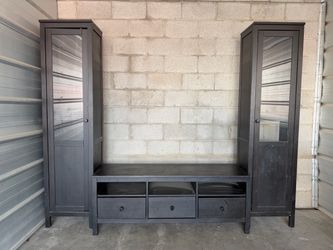 IKEA black entertainment center
