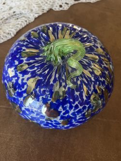 Beautiful blue pumpkin, made by the museum of glass make offer