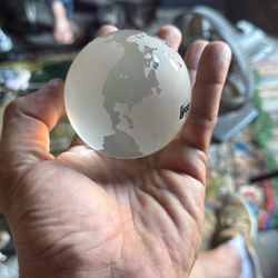 Glass Globe Paper Weight 