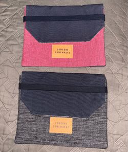 Two (2) Delta One Someone Somewhere Amenity Toiletries Bag Pouch BAG ONLY