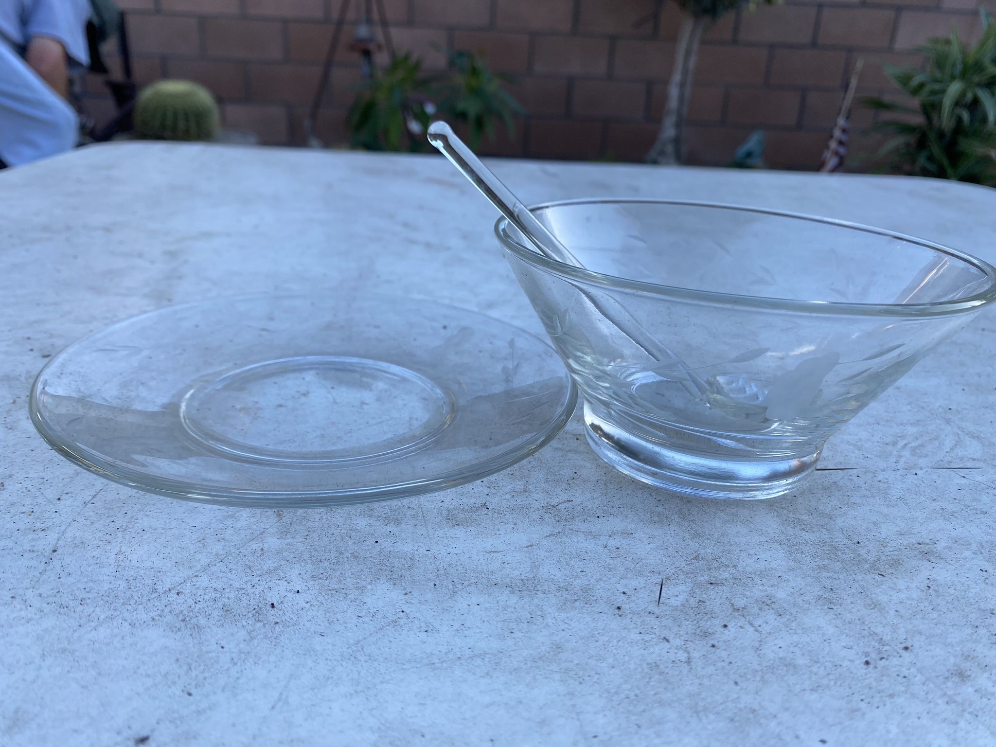 Princess House Mayonnaise Bowl And Under Plate #429