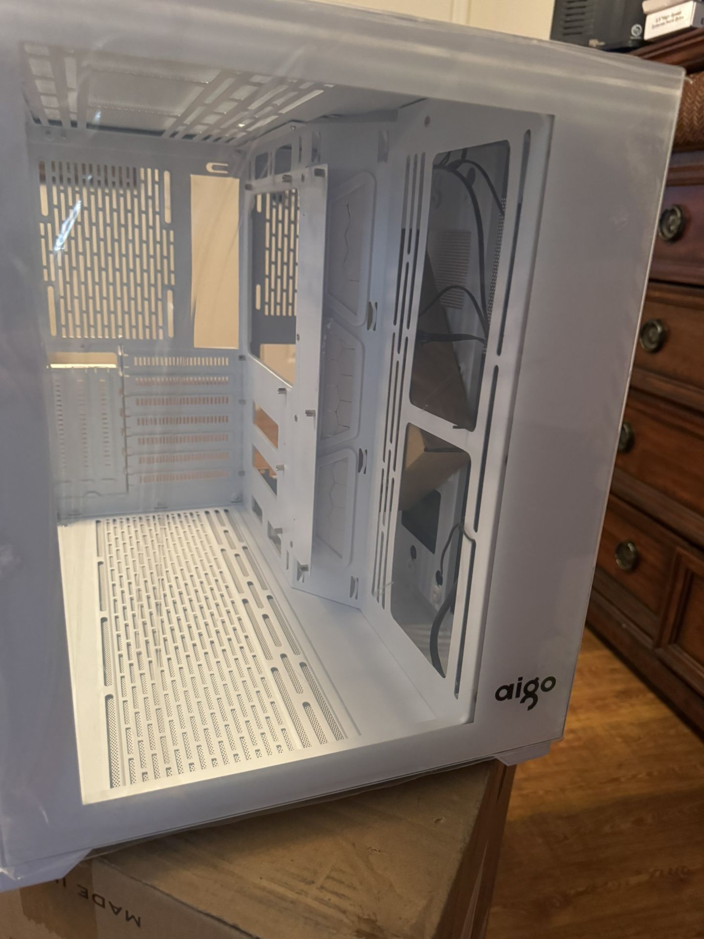 NEW!!Dual Tempered Glass - Mid-Tower PC Gaming Case