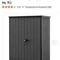 Keter Cortina Alto 2.4 ft. W x 4.5 ft. D Durable Resin Plastic 