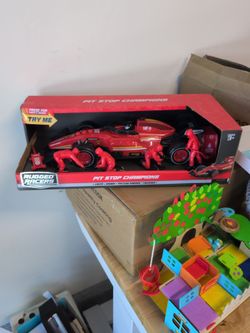 Red race car new in box
