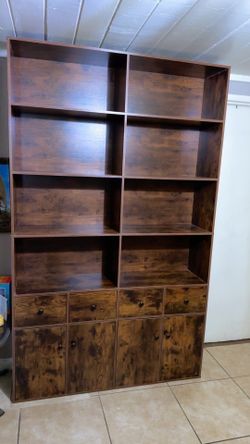 Storage shelves bookcase