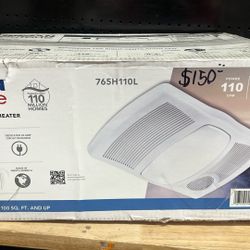 Broan-NuTone 110 CFM Ceiling Bathroom Exhaust Fan with Light and 1500-Watt Heater