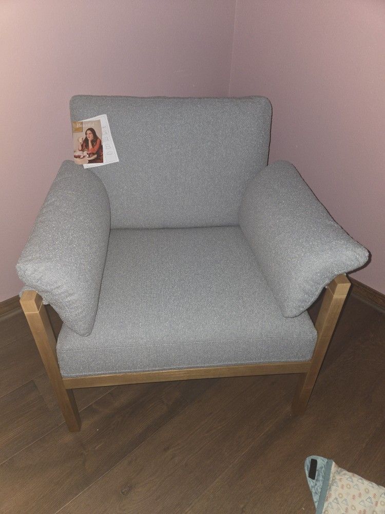 Beautiful Wrap Me Up Accent Chair With Removable Cushions by DrewCornflower Blue