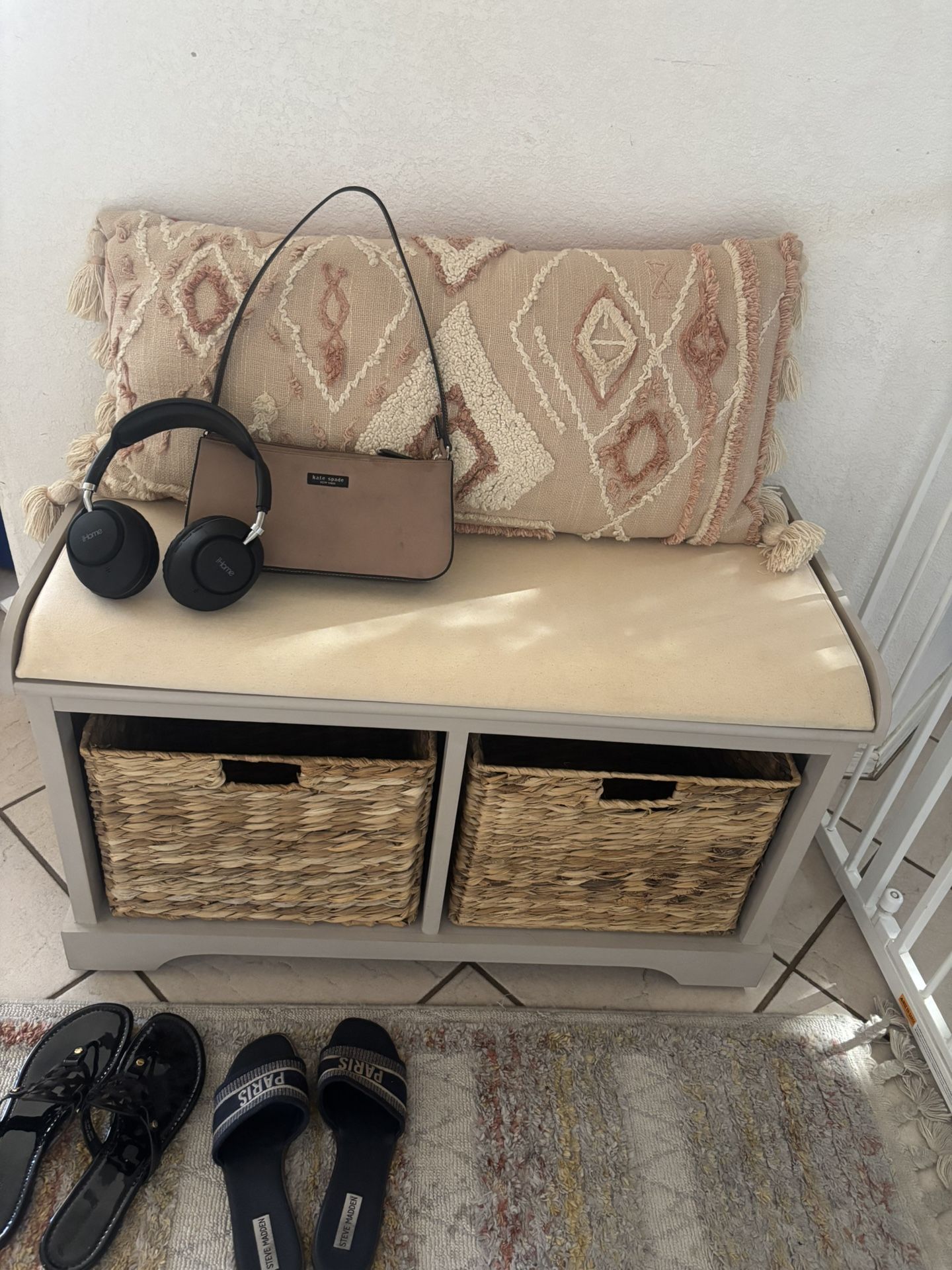 Mudd Room Gray Bench