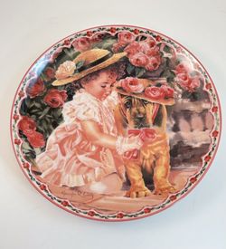 LE “Easter Basset” Porcelain Collectors Plate 